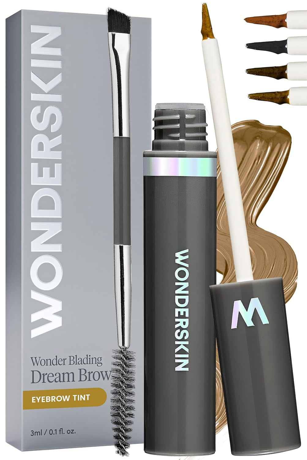 Dream Brow Eye Brow Gel, Long Lasting Eyebrow Gel, Water-Resistant, Transfer Proof Tinted Filler Eyebrow Mascara (Blonde)